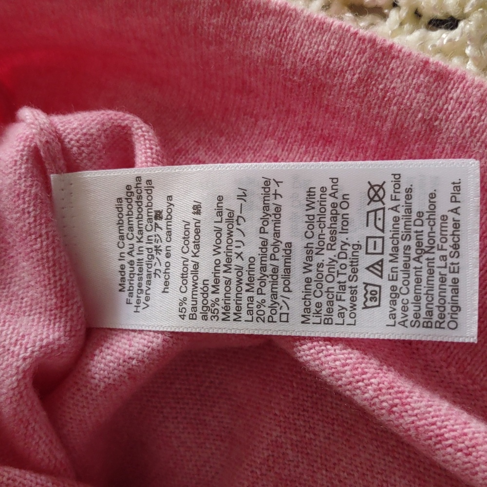 J. Crew Factory Size Small Pink Teddie Sweater - Picture 4 of 9